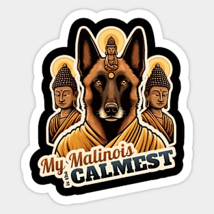 Belgian Malinois Zen Sticker